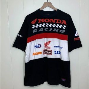 Vintage 90s t shirt in great condition. Very rare Honda Factory shirt 🔴⚫️